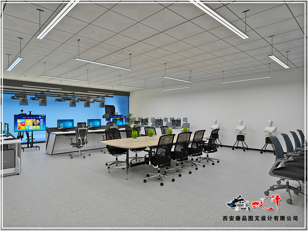 現(xiàn)代實訓教室效果圖制作